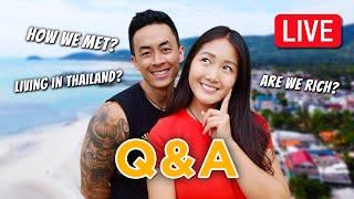 Thailand Pros & Cons? How We Met? Why We Left Canada? |  LIVE Q&A from Koh Samui Thailand