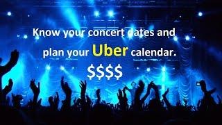 How to handle concerts and large venues when driving Uber and Lyft