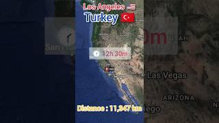 Los Angeles to Istanbul flight Route ️ || United States  to Turkey  ||