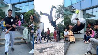 Reaction time|| flips in Elante Mall || wow reactions in Chandigarh @Mohit_Flipper