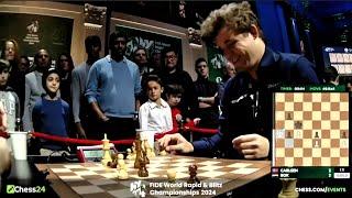 Magnus Can't Believe He falls For the Stalemate Trap !!  Magnus Vs Bok !!