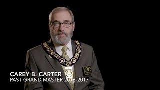 Carey B. Carter, Past Grand MasterGrand Lodge of Indiana - 2016-2017