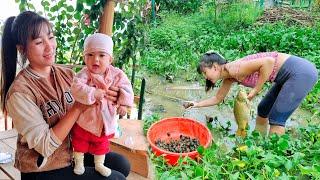 Farm Life - Single Mom Grinds Corn, Catches Fish, Picks Snails for Cooking