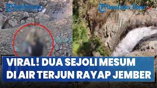 VIRAL! Dua Sejoli Berbuat Mesum di Wisata Air Terjun Rayap Jember