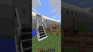 Crash Plane HOTEL in MINECRAFT #shorts #minecraft