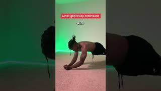 Calisthenics triceps workout