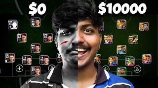 ₹0 Efootball Squad vs ₹10000 Efootball Squad