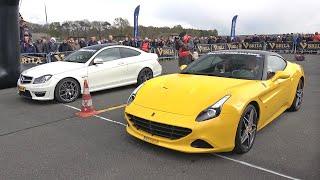 Ferrari California T (560HP) vs Mercedes-Benz C 63 AMG Coupe (457HP)