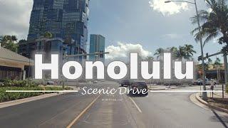 Driving in Downtown Honolulu, Hawaii - 4K60fps