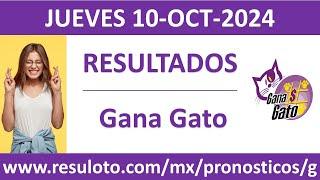 Resultado del sorteo Gana Gato del jueves 10 de octubre de 2024