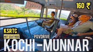 KOCHI TO MUNNAR KSRTC HOT SEAT RIDE #febyzhere #ksrtc