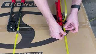 How to use a "Pallet Packaging Strapping Banding Kit Tensioner Tool Sealer"