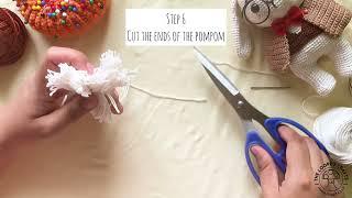 DIY POMPOMS EASY AND SIMPLE NO POMPOM MAKER by The Looped Crafts