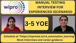 Manual Testing Interview Questions and Answers| Manual Testing Mock Interview for Experienced