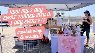 How my 2 day event became a 1 day event?!? Crochet market vlog & results!!!