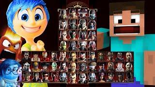 Mortal Kombat 9 - JOY (INSIDE OUT) & STEVE MOD - Expert Tag Ladder - Gameplay @(1080p) - 60ᶠᵖˢ 