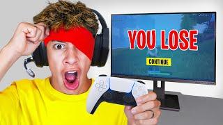 I Played Fortnite BLINDFOLDED