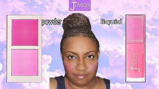 Juvia's Place Liquid Blush vs Powder Blush- Blush Lily/Vol 4