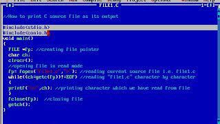 How to print C source file as output of itself