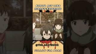 SAO: Everyone thinks Kirito is Sinon's boyfriend #anime #kawaii #swordartonline
