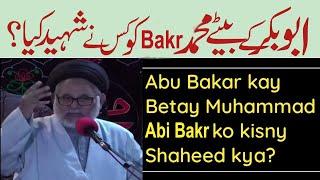 Mohammad Bin abi Bakar  shaheed ? | Allama Hasan Zafar naqvi