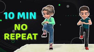 10 MIN AEROBIC WORKOUT FOR KIDS - NO REPEAT