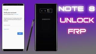 BYPASS FRP SAMSUNG GALAXY NOTE 8 SKIP ACCOUNT GOOGLE 2018 REV2