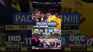 Haliburton Clutches up over Thunder to win Game 1! #nba #nbafinals #pacers #thunder