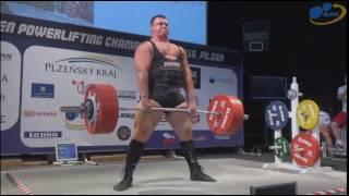 Svistunov Volodymyr - Deadlift 340 kg @ 120+ / European Open Championships 2016