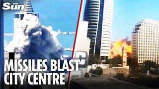 Missiles streak into downtown Israeli city as Iran breaches Iron Dome defences