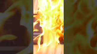 iPhone vs Samsung burning test #fire #shorts