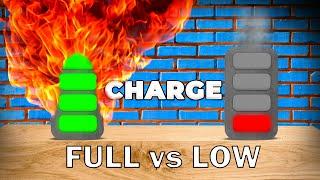 Lithium-ion Battery Fires: Full Charge vs. Low Charge