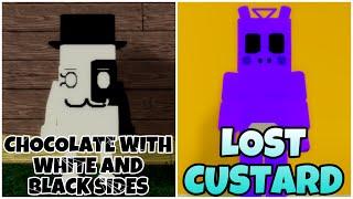 How To Get “CHOCOLATE WITH WHITE AND BLACK SIDES” & “LOST CUSTARD” BADGE | Piggy RP [W.I.P] | Roblox