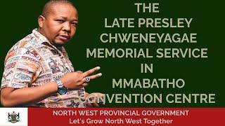 The Late Presley Chweneyagae Memorial Service in Mmabatho Convention Centre.