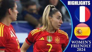 France vs Spain || HIGHLIGHTS || Women's International Friendly 2024