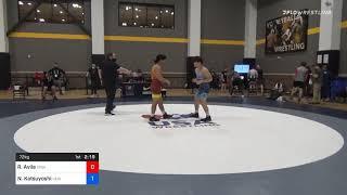 72 Kg Consolation - Robert Avila, Iowa Vs Niko Katsuyoshi, New England Regional Training Center