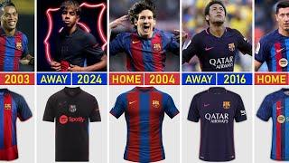 Evolution FC BARCELONA Jersey HOME & AWAY 2000-2025