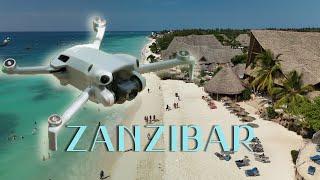 Zanzibar- Nungwi Beach drone view | 4K