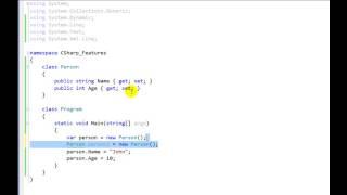 C# 3 0   Part 1   Implicitly Typed Local Variable