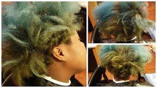 Part #1 Colored Damaged Restored Hair on Natural 4C Hair