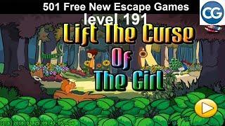 [Walkthrough] 501 Free New Escape Games level 191 - Lift the curse of the girl - Complete Game