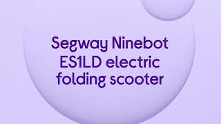 Segway Ninebot ES1LD Electric Folding Scooter - Dark Grey - Product Overview