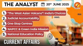 Daily Newspaper Analysis 20th June 2025  |The Hindu Analysis |Indian Express Analysis |The Analyst