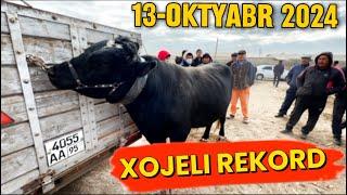 13-ОКТЯБРЬ 2024/ХОЖЕЛИ МАЛ БАЗАРЫ/СКОТНЫЙ РЫНОК/BUQALAR/BIGGEST BULLS IN THE WORLD/РЕКОРД БУГАЛАР