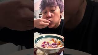 Tuyo spam at corned beef #food  #mukbang