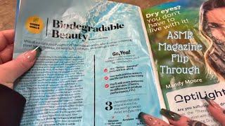 ASMR | Magazine Flip Through  (Paper Sounds, Tracing, Crinkles, Page Turning, Unintentional)