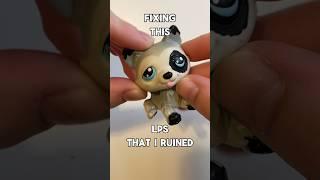 Fixing this littlest pet shop I ruined…  #youtubeshorts #art #custom