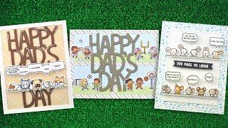 Intro to Dad Jokes and Giant Happy Dad's Day + 3 cards from start to finish