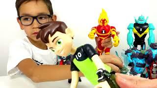 БЕН 10 ВСЕ Игрушки из Мультфильма Бен Тен - new Ben10 toys. Часы Омнитрикс и Фабрика Героев