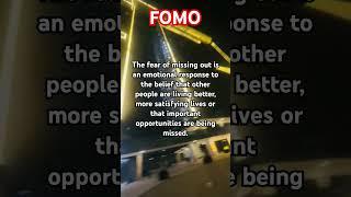The FOMO Fear of missing out how to get rid of it? #pshycology #mentalhealth #mentalhealthawareness